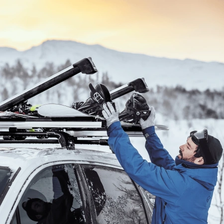 Крепление Thule SnowPack Extender для перевозки (лыж5/сноуборд2), черного цвета