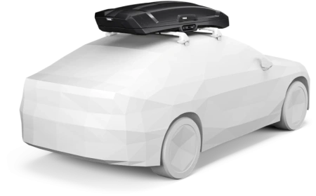 Бокс Thule Vector M, 212x88x33.5 см, черный металлик, 310 л