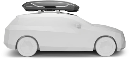 Бокс Thule Motion 3 XXL, 232x92x45 см, титановый глянцевый, 600 л