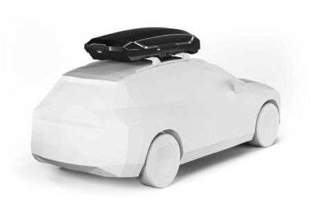 Бокс Thule Motion 3 XL, 215x89x43 см, черный глянцевый, 500 л