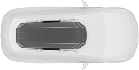 Бокс Thule Motion 3 XL Low, 216x89x35 см, титановый глянцевый, 400 л