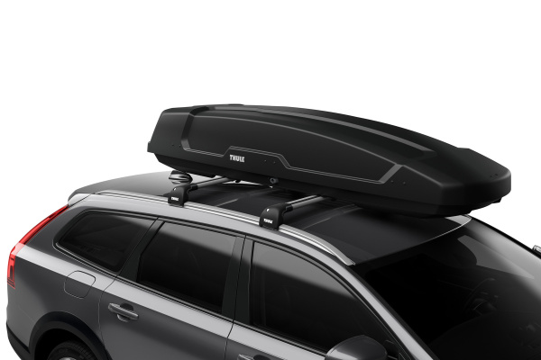 Боксы на крышу Бокс Thule Force XT Alpine, 230x70x42,5 см, черный, dual side, aeroskin, 420 л THULE Бокс Thule Force XT Alpine, 230x70x42,5 см, черный, dual side, aeroskin, 420 л THULE