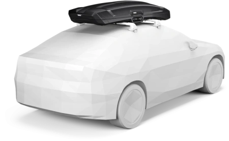 Бокс Thule Vector Alpine, 228x88,5x32 см, черный металлик, 360 л