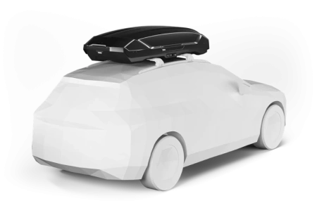 Бокс Thule Motion 3 XXL, 232x92x45 см, черный глянцевый, 600 л