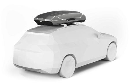 Бокс Thule Motion 3 XXL, 232x92x45 см, титановый глянцевый, 600 л